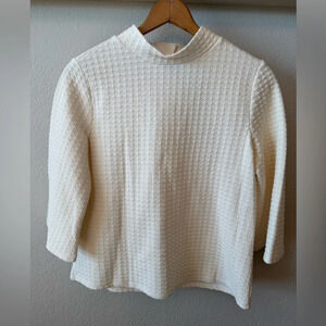 W5 Cream Textured Blouse